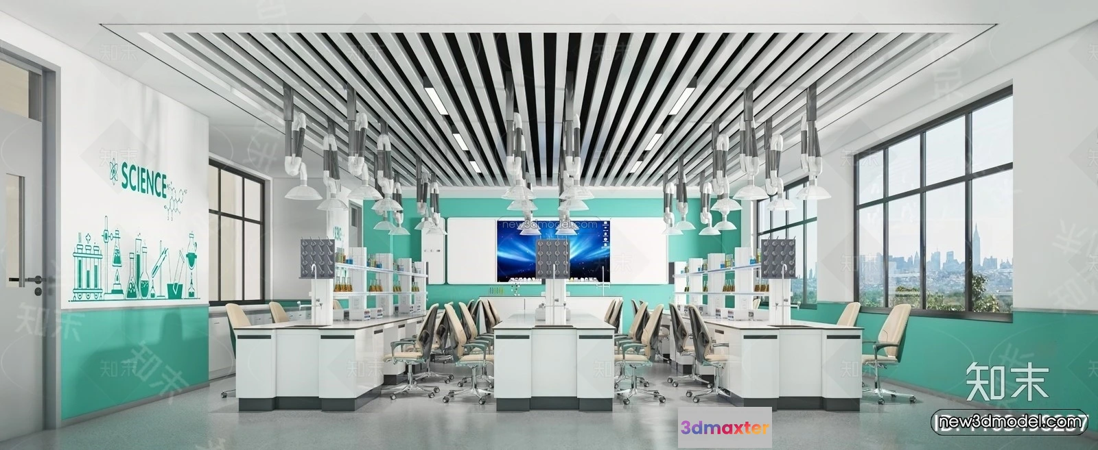 1580670 - Interior 3D Model of Laboratory - 3D Scene - 022 3D Max