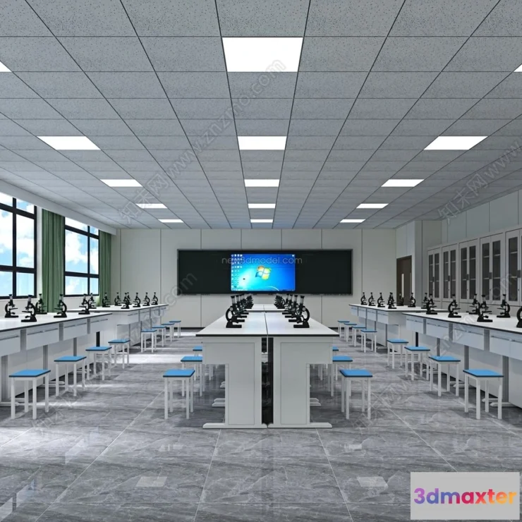 1580698 - Interior 3D Model of Laboratory - 3D Scene - 036 3D Max