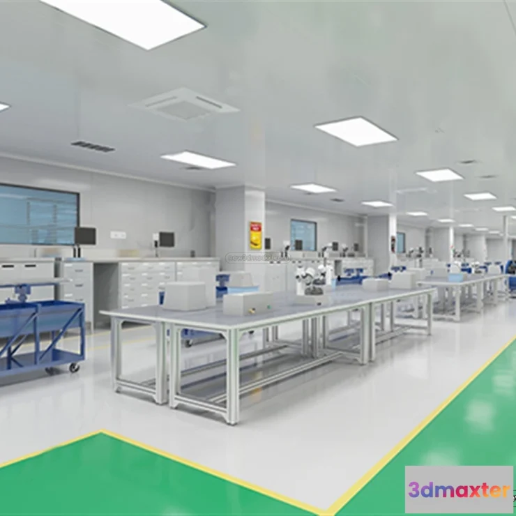 1580710 - Interior 3D Model of Laboratory - 3D Scene - 042 3D Max