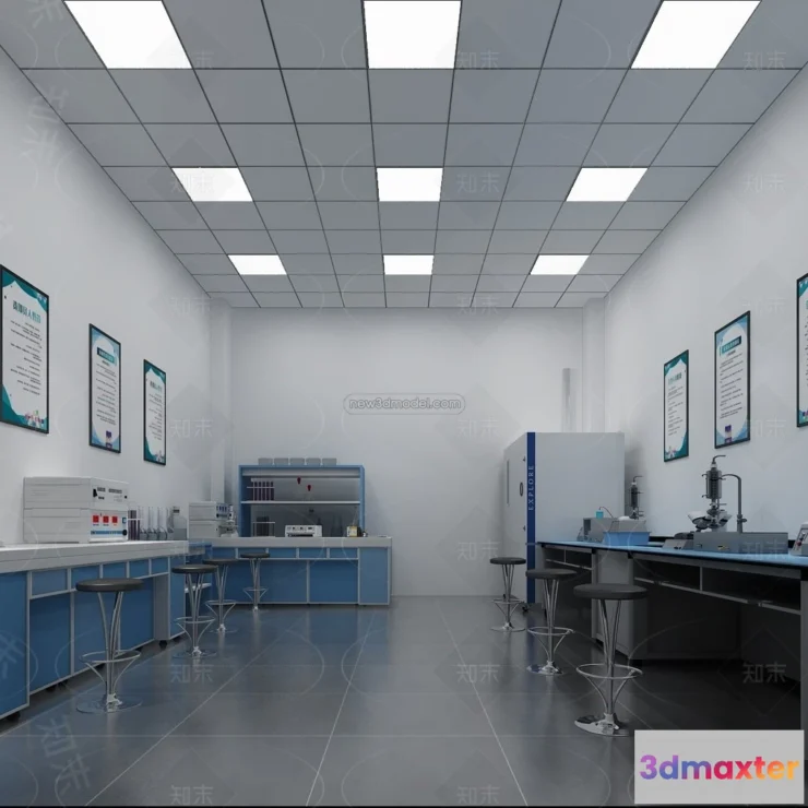 1580712 - Interior 3D Model of Laboratory - 3D Scene - 043 3D Max