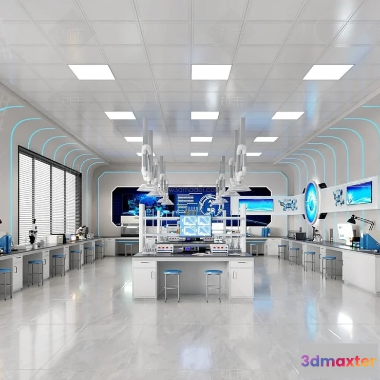 1580716 - Interior 3D Model of Laboratory - 3D Scene - 045 3D Max