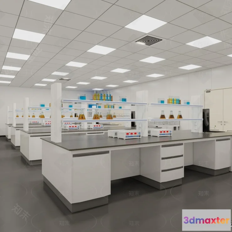 1580718 - Interior 3D Model of Laboratory - 3D Scene - 046 3D Max