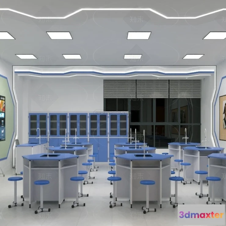 1580720 - Interior 3D Model of Laboratory - 3D Scene - 047 3D Max