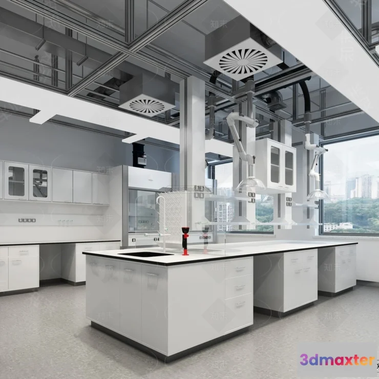 1580726 - Interior 3D Model of Laboratory - 3D Scene - 050 3D Max
