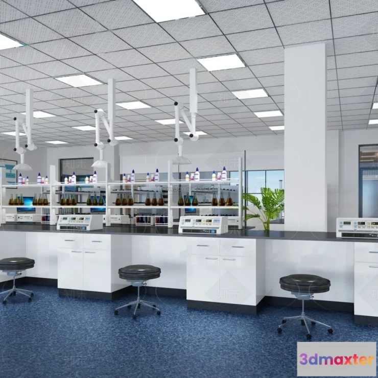 1580730 - Interior 3D Model of Laboratory - 3D Scene - 052 3D Max