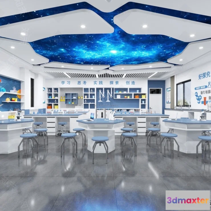 1580732 - Interior 3D Model of Laboratory - 3D Scene - 053 3D Max