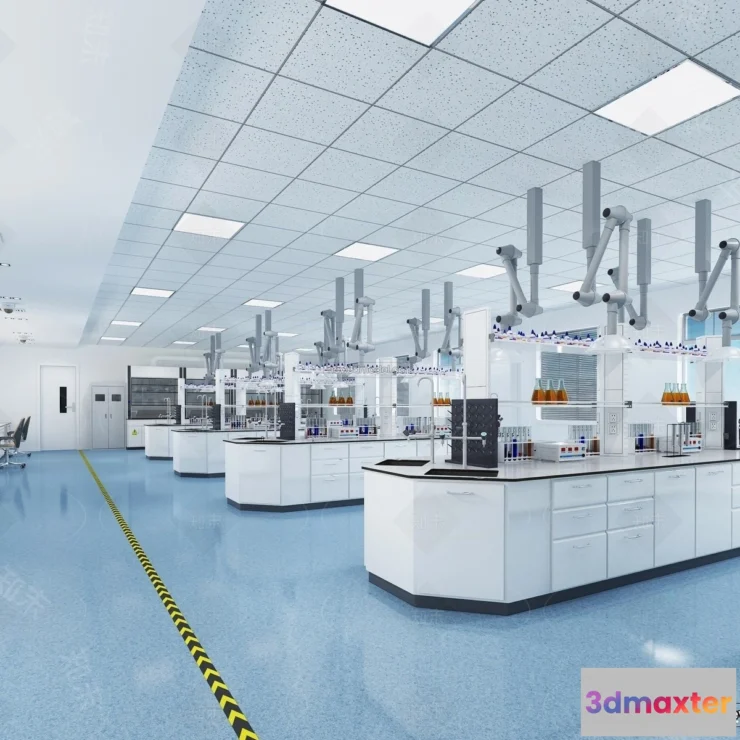 1580744 - Interior 3D Model of Laboratory - 3D Scene - 059 3D Max