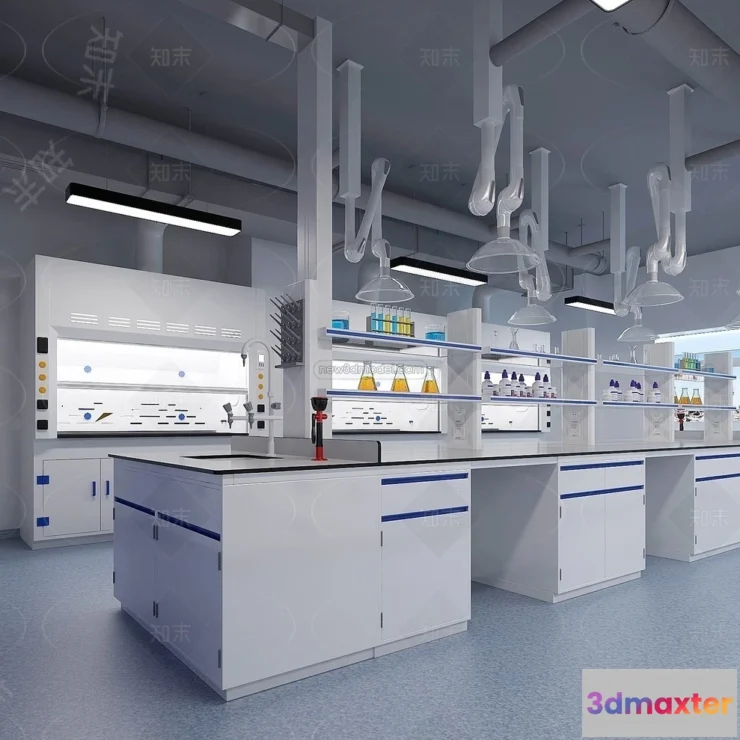 1580752 - Interior 3D Model of Laboratory - 3D Scene - 063 3D Max