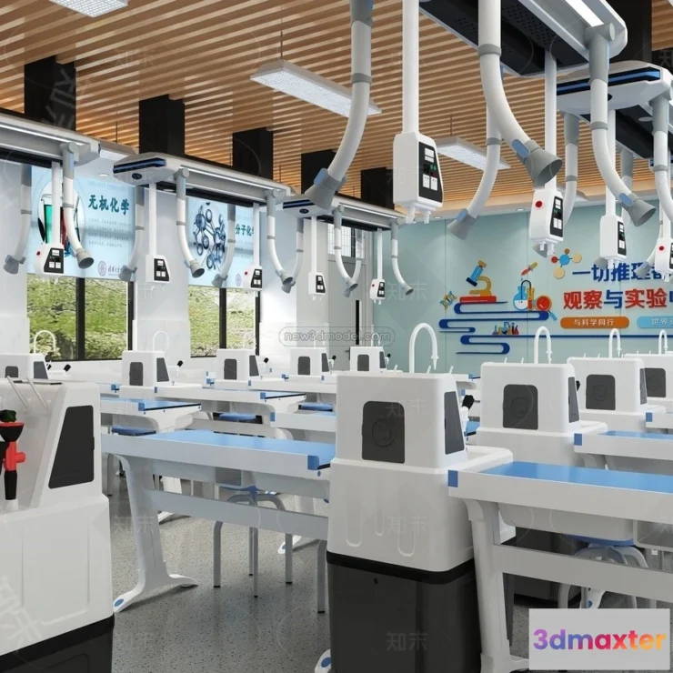 1580756 - Interior 3D Model of Laboratory - 3D Scene - 065 3D Max