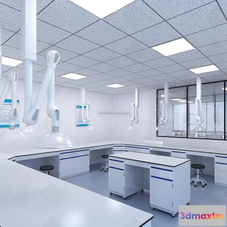 1580758 - Interior 3D Model of Laboratory - 3D Scene - 066 3D Max