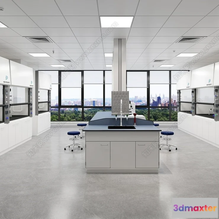 1580770 - Interior 3D Model of Laboratory - 3D Scene - 072 3D Max