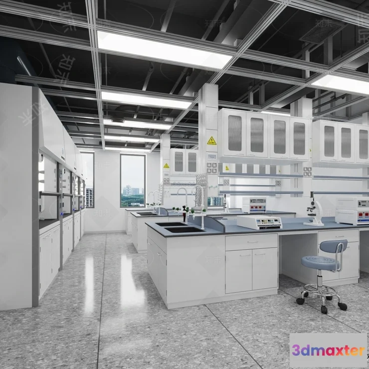 1580780 - Interior 3D Model of Laboratory - 3D Scene - 077 3D Max