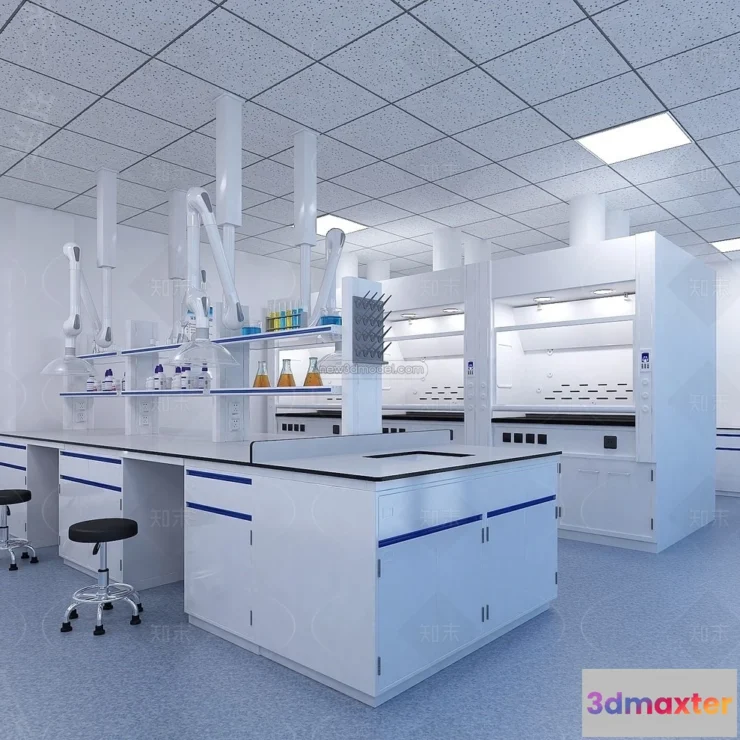 1580782 - Interior 3D Model of Laboratory - 3D Scene - 078 3D Max