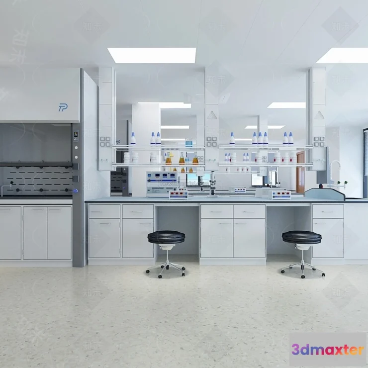 1580784 - Interior 3D Model of Laboratory - 3D Scene - 079 3D Max