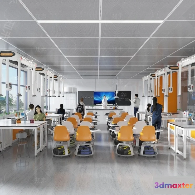 1580792 - Interior 3D Model of Laboratory - 3D Scene - 083 3D Max