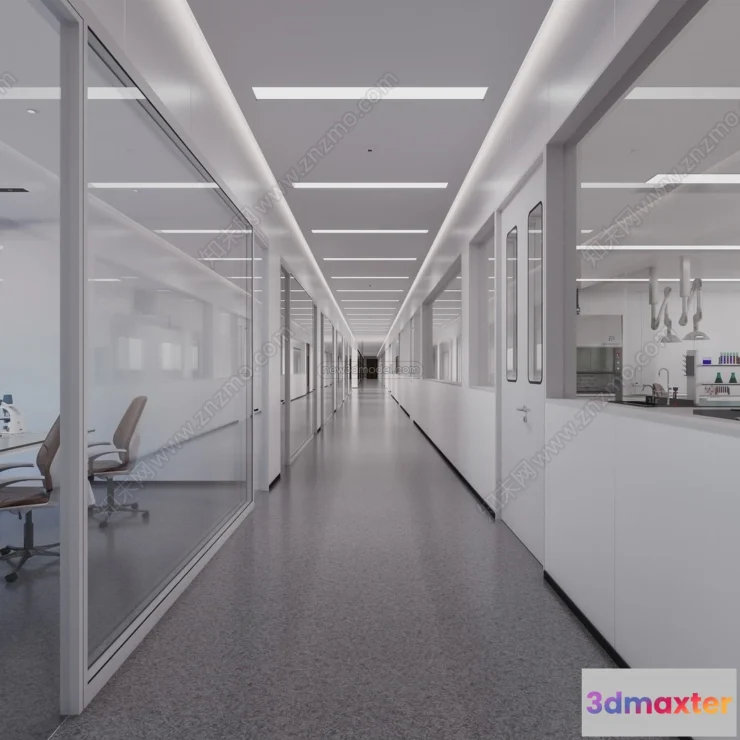 1580798 - Interior 3D Model of Laboratory - 3D Scene - 086 3D Max