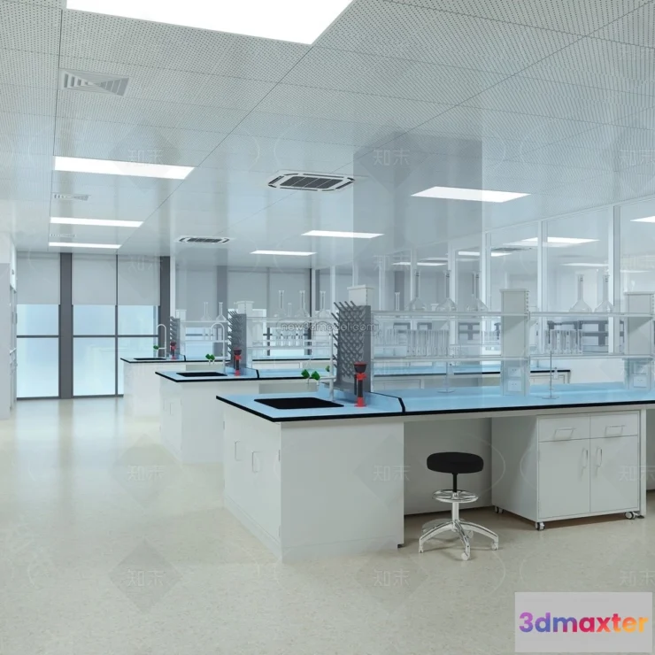 1580802 - Interior 3D Model of Laboratory - 3D Scene - 088 3D Max