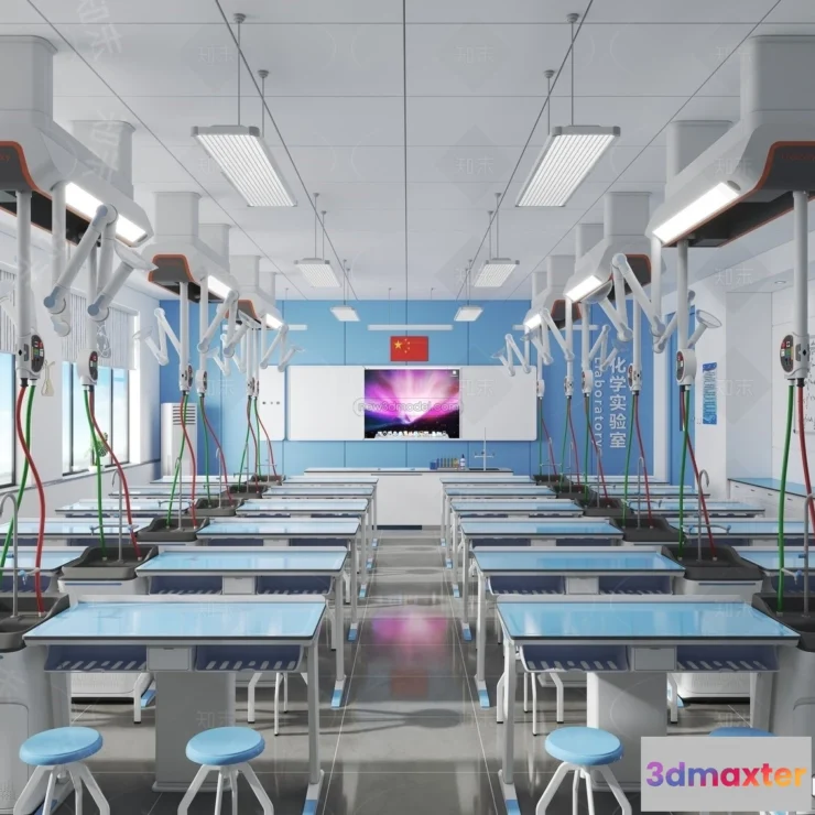 1580806 - Interior 3D Model of Laboratory - 3D Scene - 090 3D Max