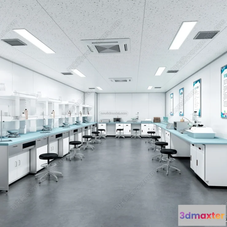 1580820 - Interior 3D Model of Laboratory - 3D Scene - 097 3D Max