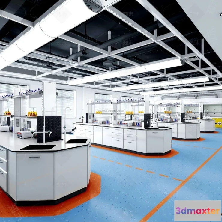 1580822 - Interior 3D Model of Laboratory - 3D Scene - 098 3D Max