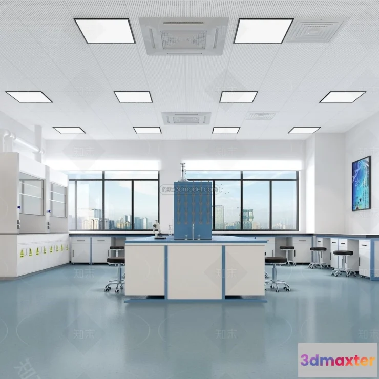 1580824 - Interior 3D Model of Laboratory - 3D Scene - 099 3D Max