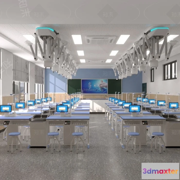 1580828 - Interior 3D Model of Laboratory - 3D Scene - 101 3D Max