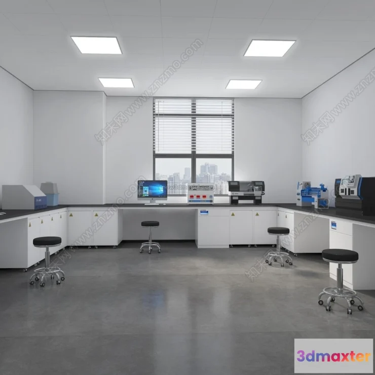 1580830 - Interior 3D Model of Laboratory - 3D Scene - 102 3D Max