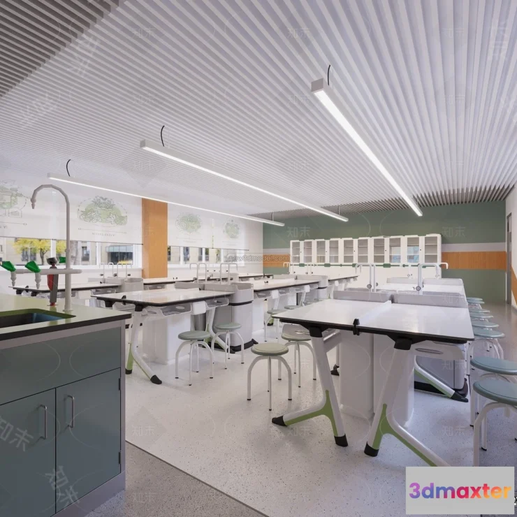 1580834 - Interior 3D Model of Laboratory - 3D Scene - 104 3D Max