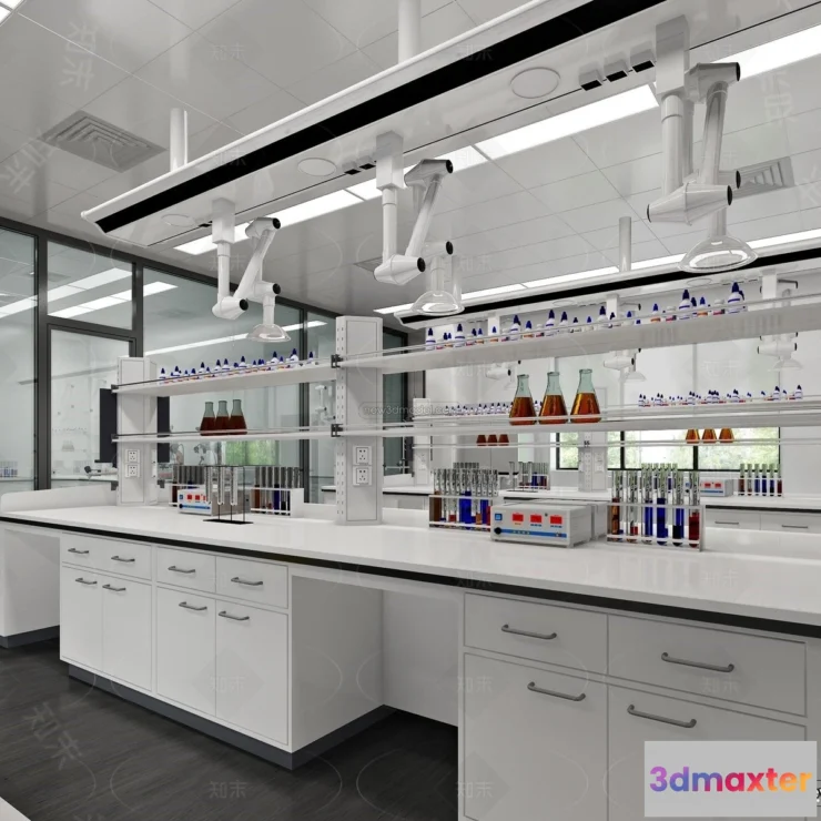 1580840 - Interior 3D Model of Laboratory - 3D Scene - 107 3D Max