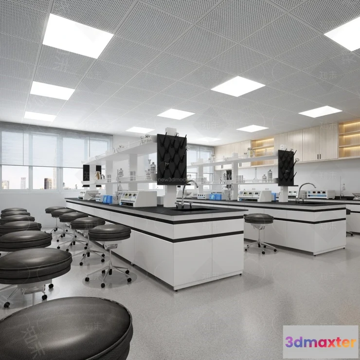 1580846 - Interior 3D Model of Laboratory - 3D Scene - 110 3D Max