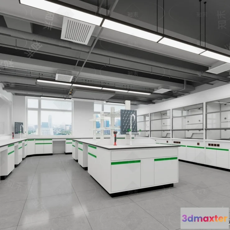 1580848 - Interior 3D Model of Laboratory - 3D Scene - 111 3D Max