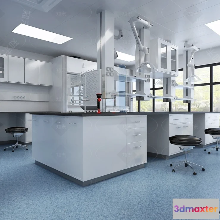 1580850 - Interior 3D Model of Laboratory - 3D Scene - 112 3D Max