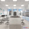 1580858 - Modern Style Interior 3D Blocks and 3D Models - Laboratory 3D Scene - 1034 3D Max