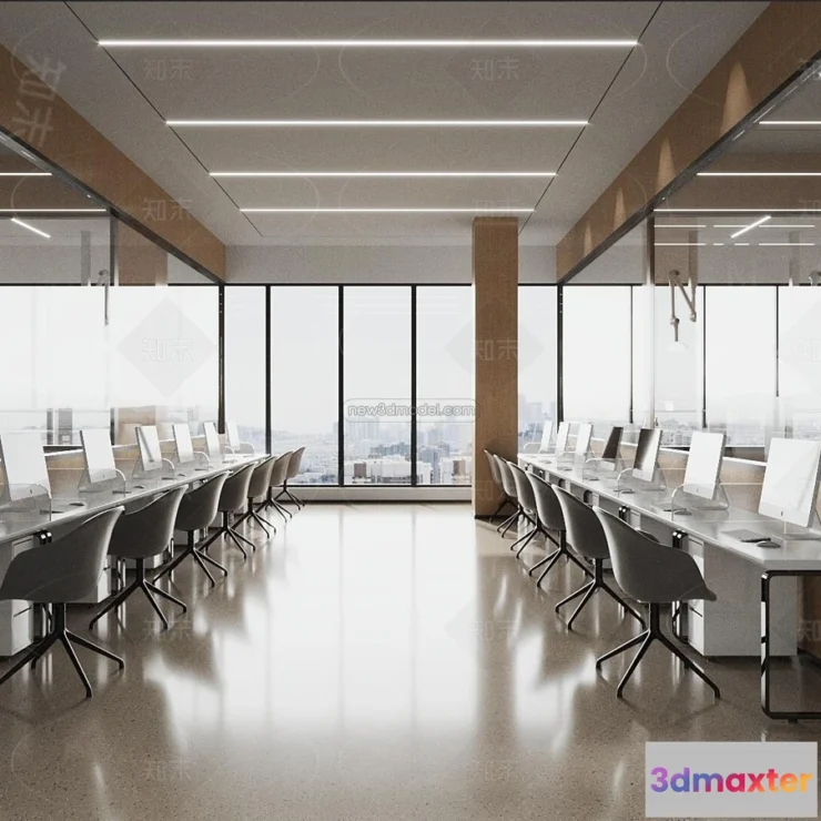 1580866 - Modern Style Interior 3D Blocks and 3D Models - Laboratory 3D Scene - 1038 3D Max