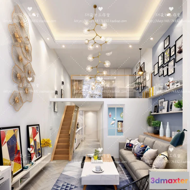 1118778 - LOFT APARTMENT 3D SCENES - VRAY RENDER - 01
