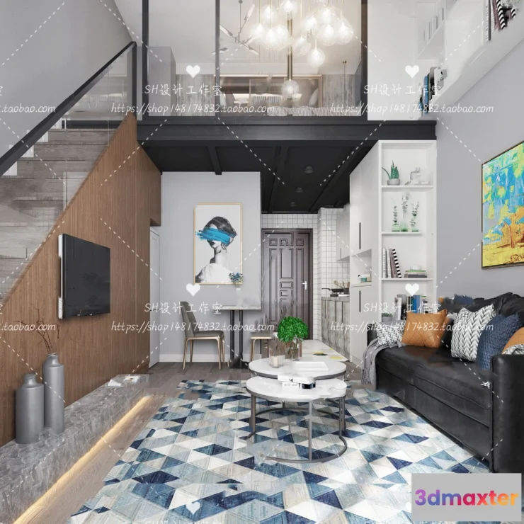 1118780 - LOFT APARTMENT 3D SCENES - VRAY RENDER - 02