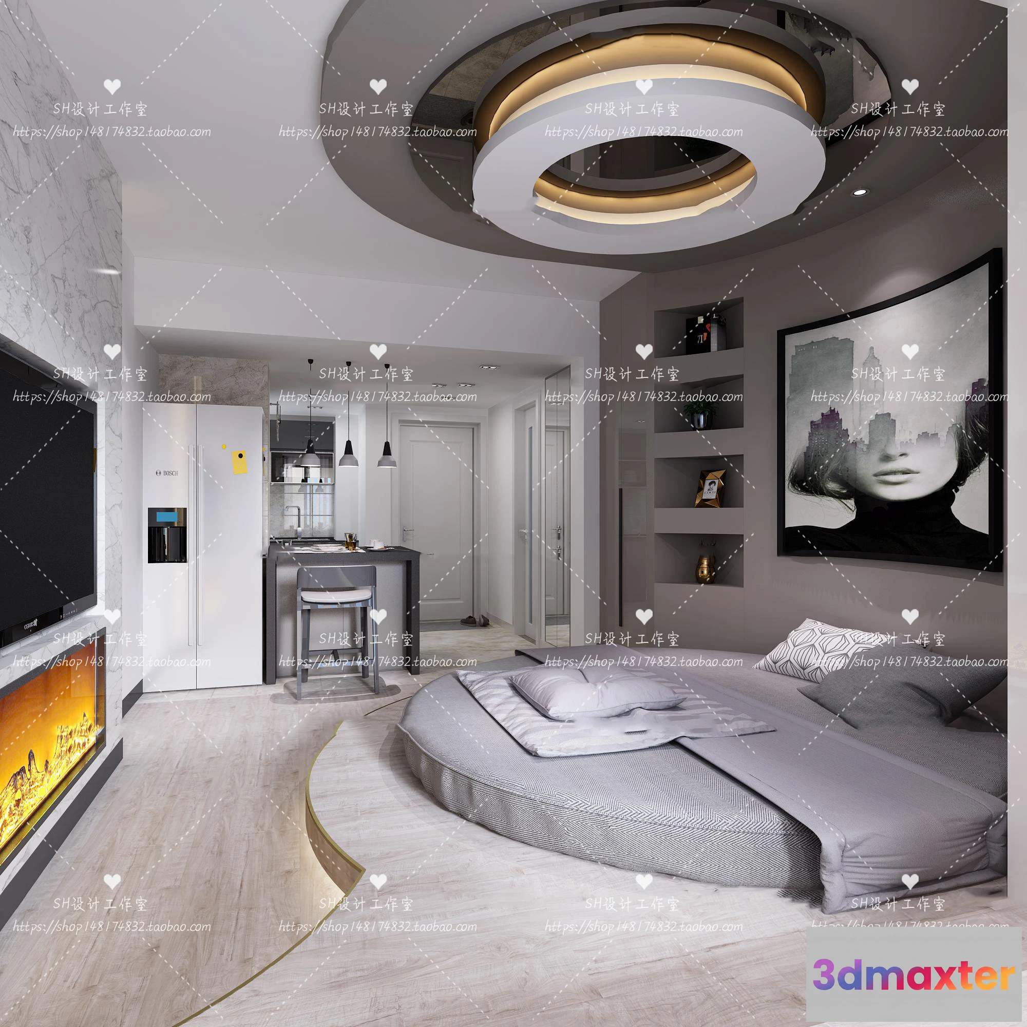 1118794 - LOFT APARTMENT 3D SCENES - VRAY RENDER - 09