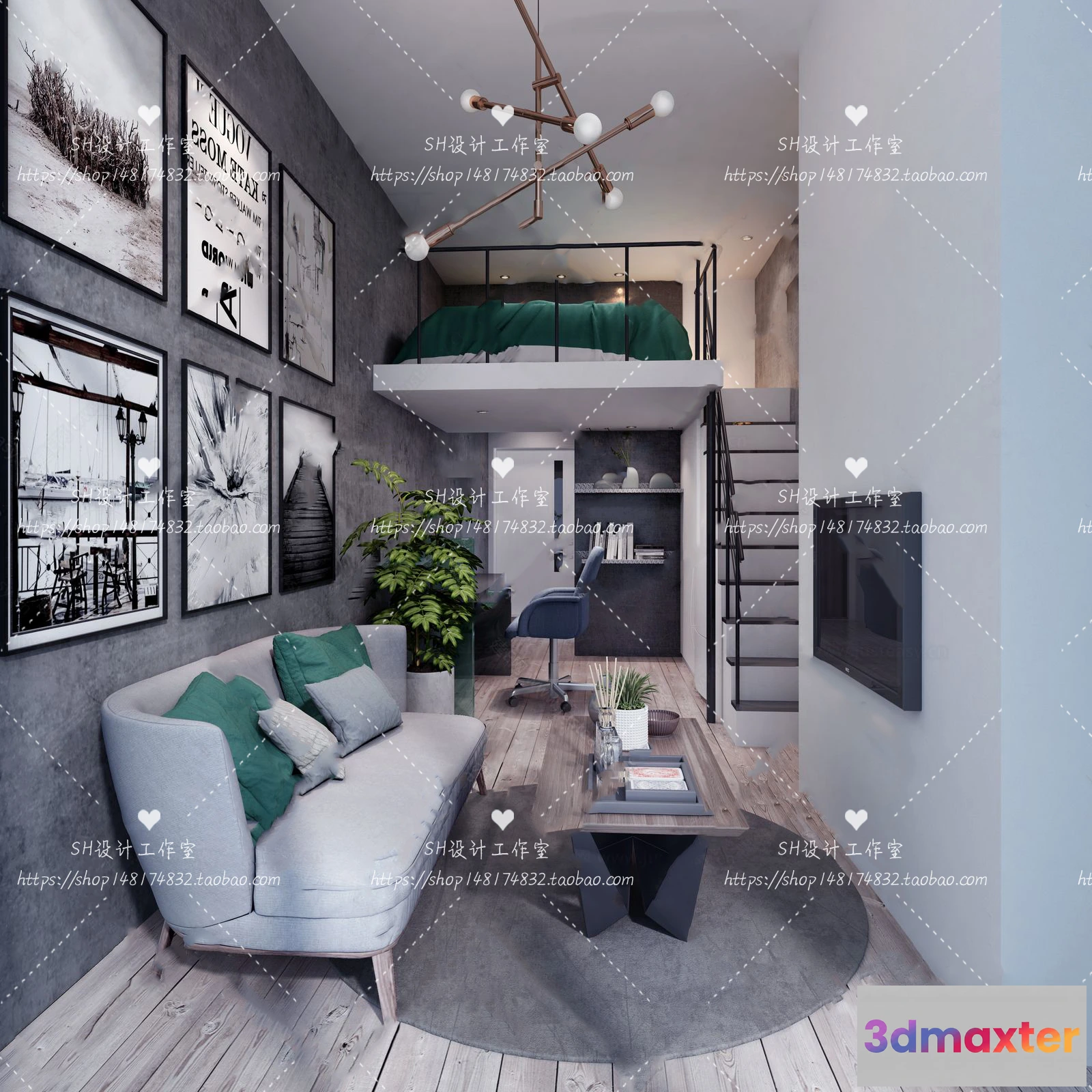 1118832 - LOFT APARTMENT 3D SCENES - VRAY RENDER - 28