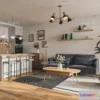 1238022 - 3D SCENES - APARTMENT - VRAY  CORONA - 3D MODEL - 135