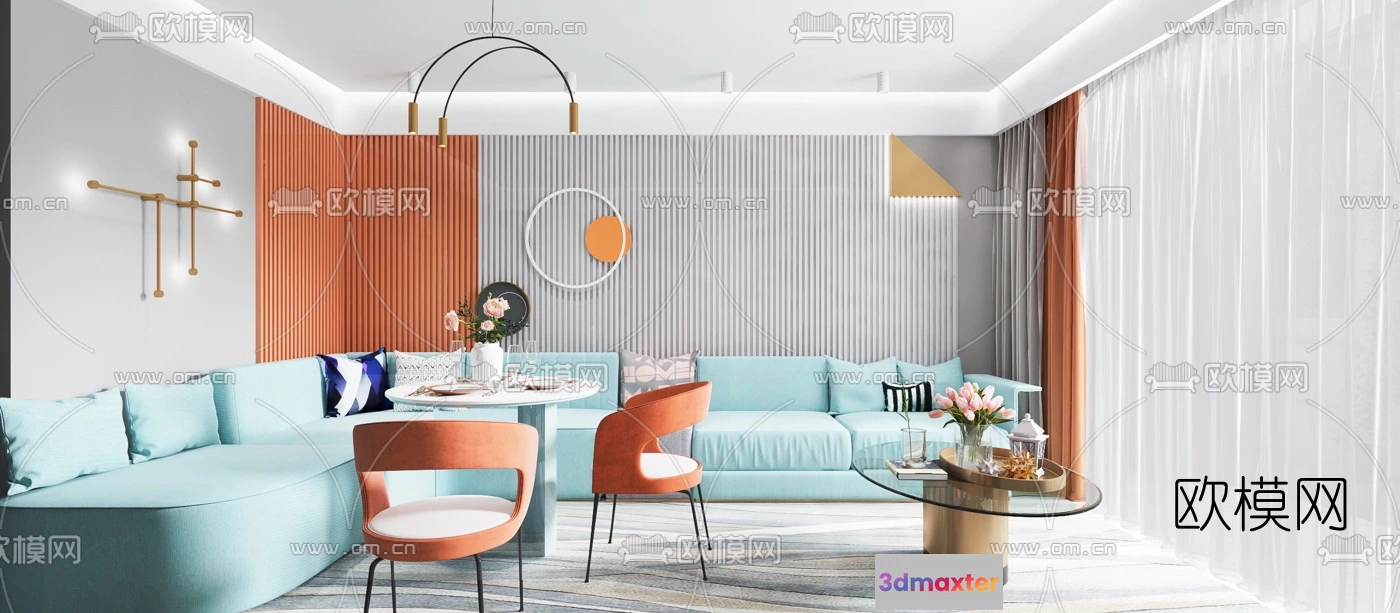 1238024 - 3D SCENES - APARTMENT - VRAY  CORONA - 3D MODEL - 136