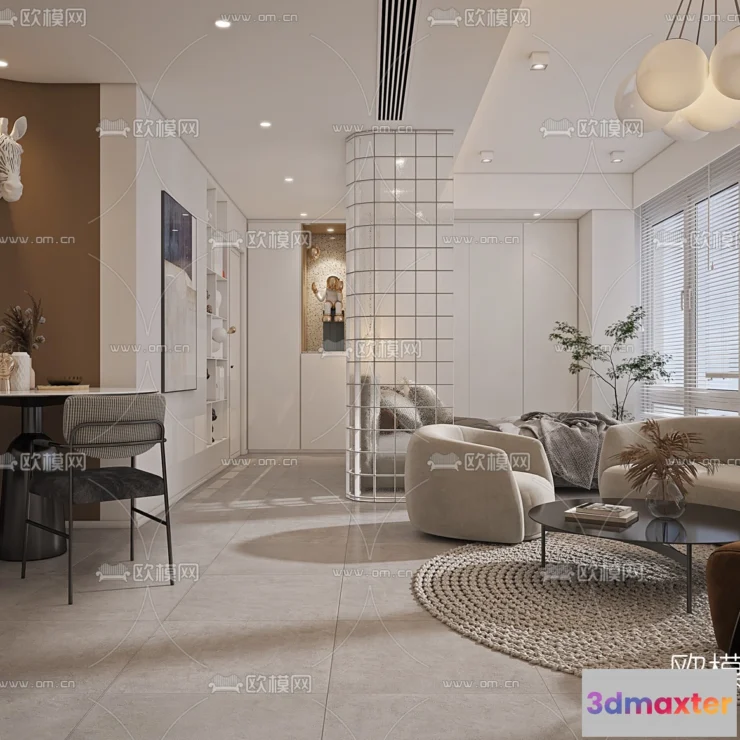 1238026 - 3D SCENES - APARTMENT - VRAY  CORONA - 3D MODEL - 137