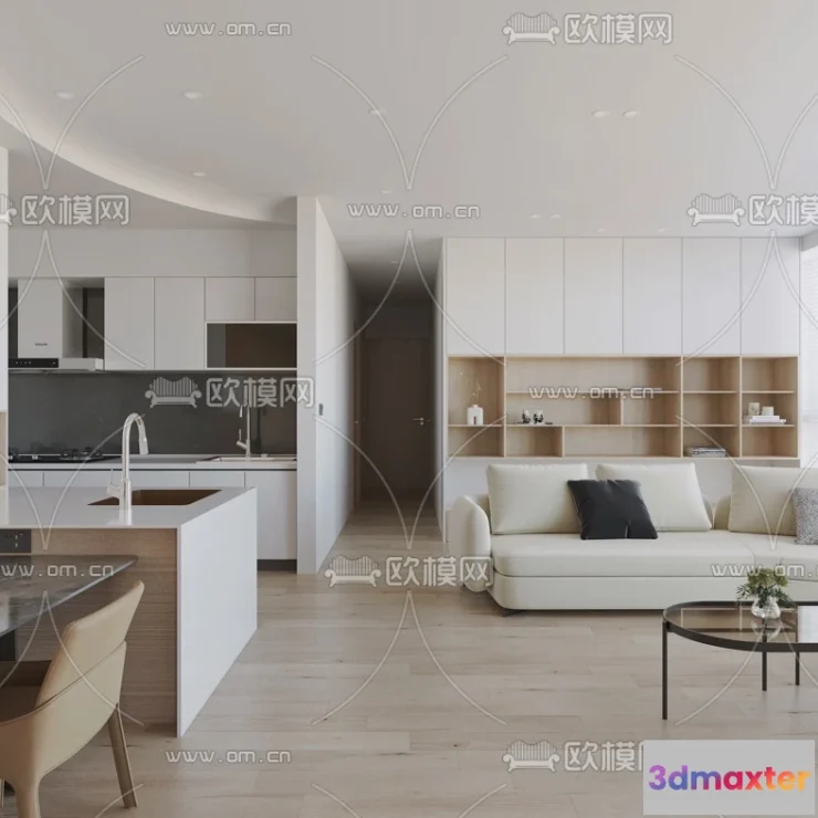 1238028 - 3D SCENES - APARTMENT - VRAY  CORONA - 3D MODEL - 138