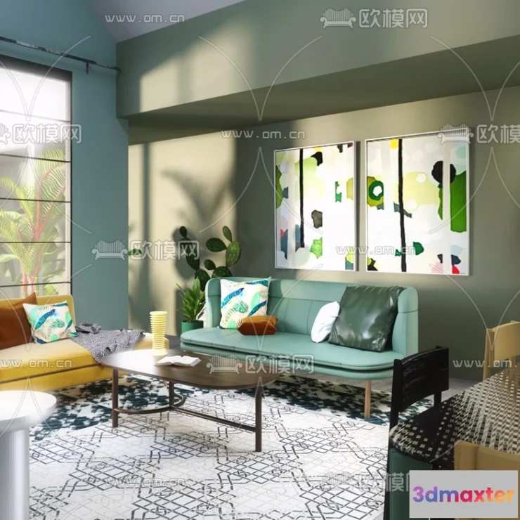 1238048 - 3D SCENES - APARTMENT - VRAY  CORONA - 3D MODEL - 148