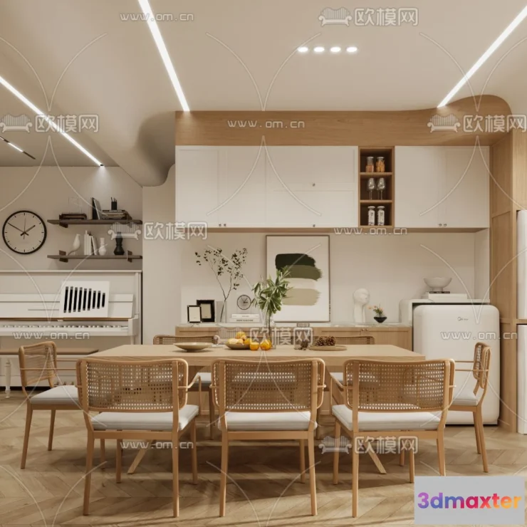 1238058 - 3D SCENES - APARTMENT - VRAY  CORONA - 3D MODEL - 153