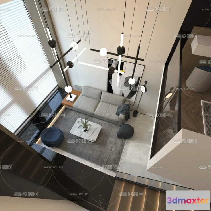 1238068 - 3D SCENES - APARTMENT - VRAY  CORONA - 3D MODEL - 158