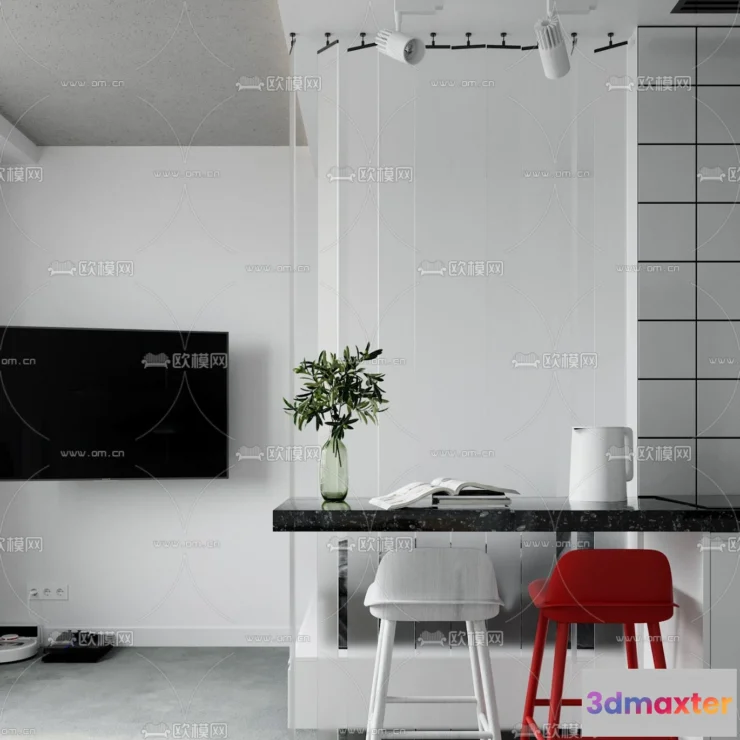 1238070 - 3D SCENES - APARTMENT - CORONA - 3D MODEL - 159