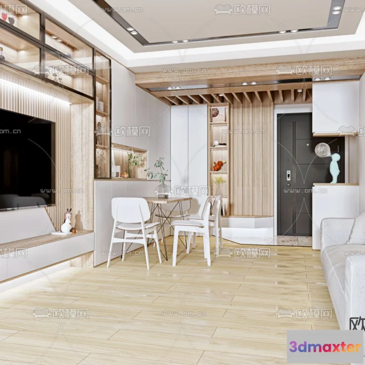 1238072 - 3D SCENES - APARTMENT - CORONA - 3D MODEL - 160