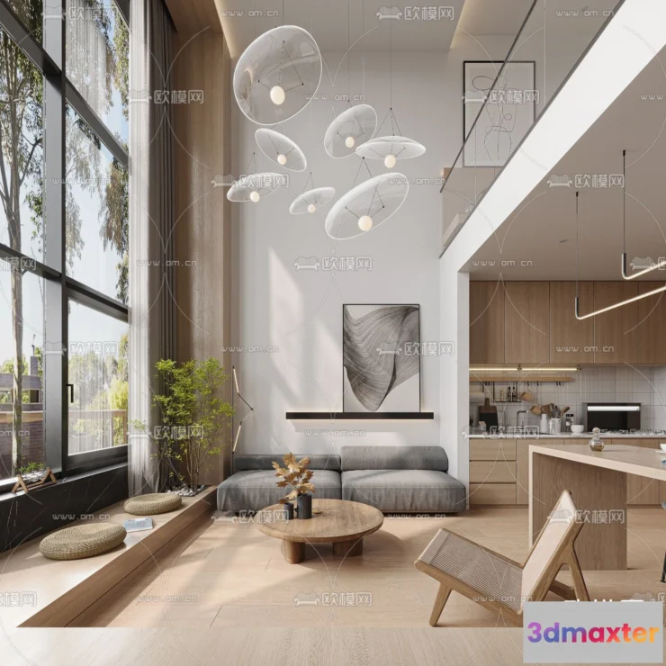 1238074 - 3D SCENES - APARTMENT - CORONA - 3D MODEL - 161