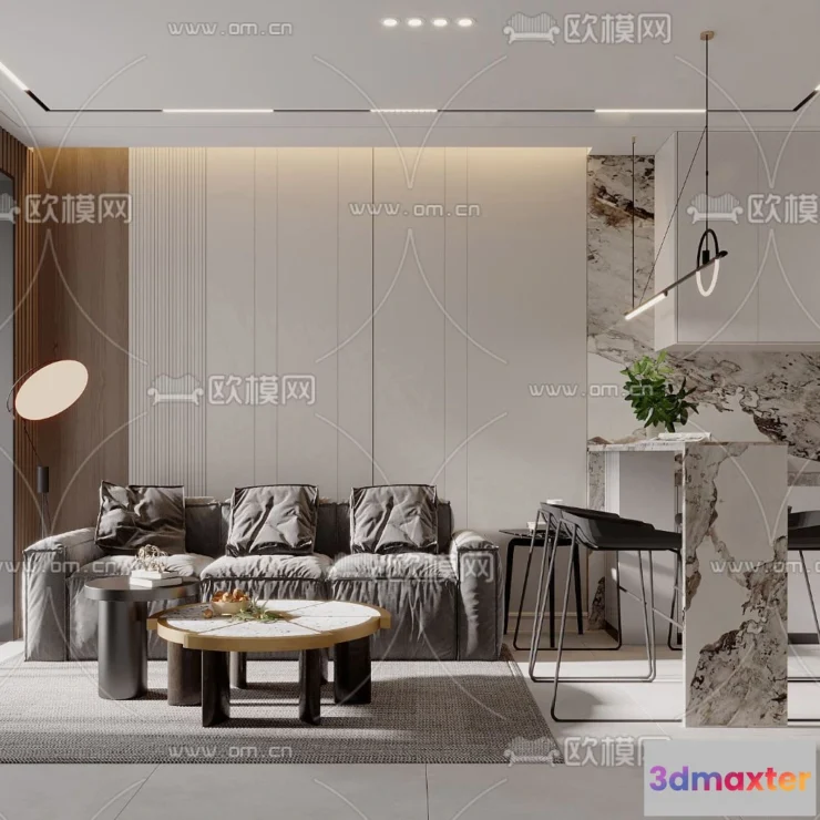 1238082 - 3D SCENES - APARTMENT - VRAY  CORONA - 3D MODEL - 165