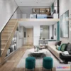 1238092 - 3D SCENES - APARTMENT - VRAY  CORONA - 3D MODEL - 170